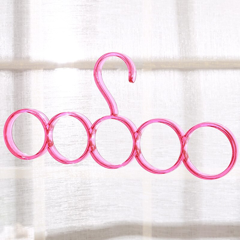5 Ring Rack Hook Shawl Scarf Hanger Belt Tie Display Hanger for Scarves Ties Wraps Shawls Storage Hanger Organizer Holder