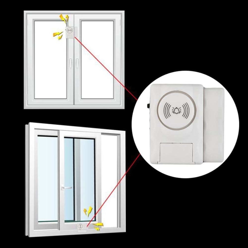 Home Door Window Entry Burglar Security Alarm Magnetic Sensor Wireless Security Alarm Magnetic Switch Sensors Home Safety