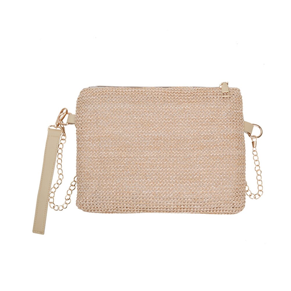 Bolso bandolera tejido de paja para mujer, bolso bandolera de playa para verano, bolso de mujer duradero tejido de paja para playa, novedad: Style 3