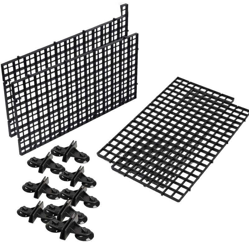 Aquarium Divider Tray Plastic Mesh Aquarium Egg Box Light Diffuser, Fish Tank Divider Filter Bottom Isolation: Default Title