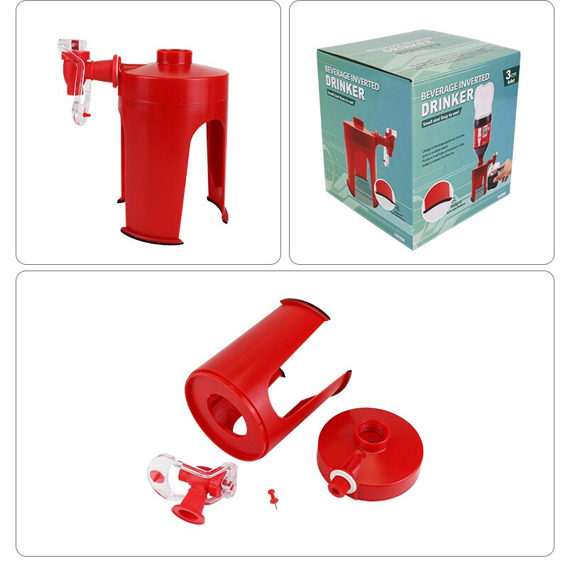 Drink Dispenser Portable Juice Fizz Fountain Cola Water Dispenser For Outdoor Parties Home Kitchen: Default Title