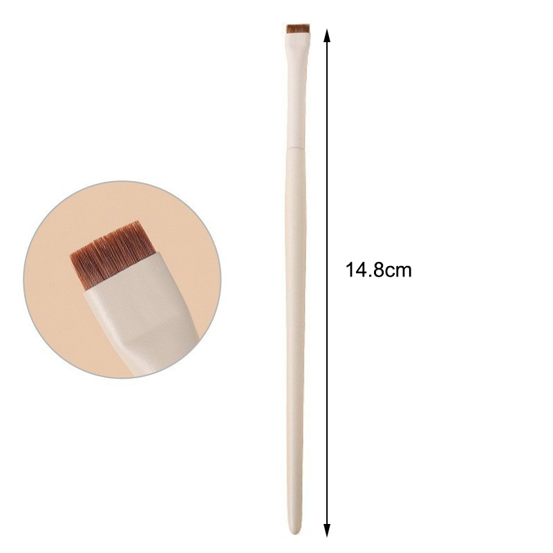 Blade Eyeliner Borstel Ultra Dunne Fijne Hoek Platte Wenkbrauw Borstel Platte Sikkel Eyeliner Borstels Precieze Detail Borstel Make-Up Tools: Paars