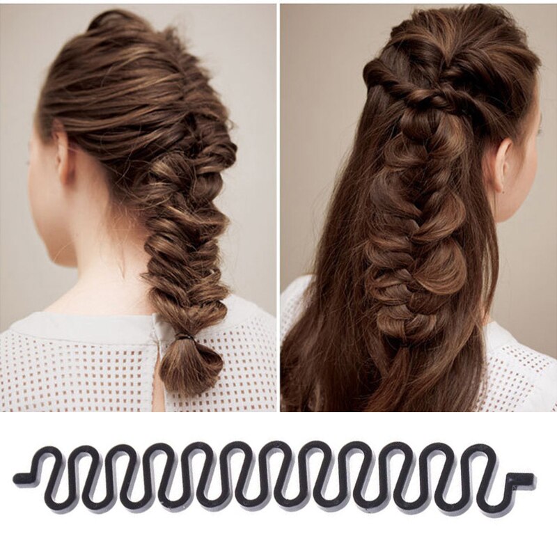 Espinha de Peixe trança Torção Curler Ondulado Trançado Trança Torção Trança de Cabelo Mágico Ferramenta Acessórios Para o Cabelo DIY Ferramenta de Modelagem Menina Presente TSLM1