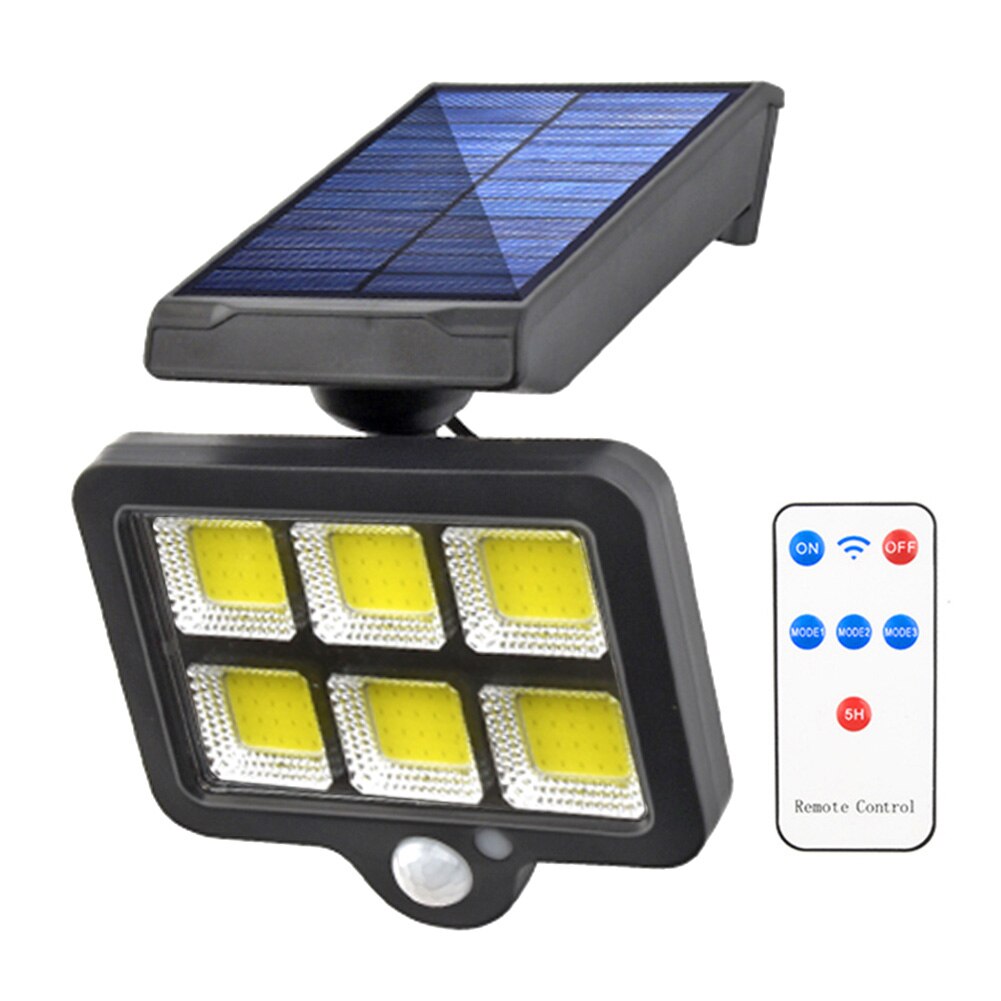 LED Solar Wall Light Outdoors Motion Sensor Waterproof Garden Lighting + 5m Extension Cable Courtyard Fence Driveway Street Lamp