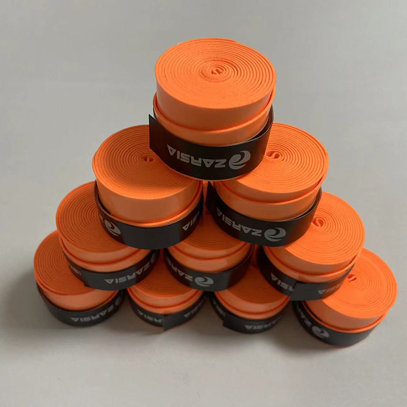 10PCS ZARSIA Sticky Anti-skid Tennis Racket Grip Anti-Sweat Badminton Grips Tennis Raquet Overgrips: Orange