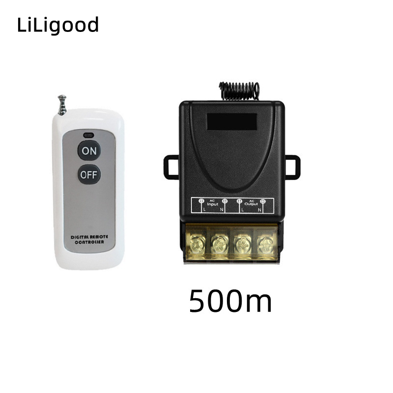 Cerhot Wireless Remote Control Switch On-off High-power 30A Wide-voltage AC 85-265V Long-distance RF433 Remote Control 3000M: Blue
