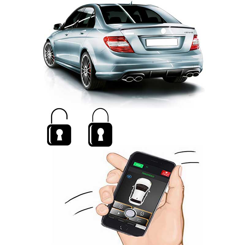 APP Automatic Trunk Opening Keyless Entry Sensor For Android Auto Car Security System Universal Remote Central Locking MP686