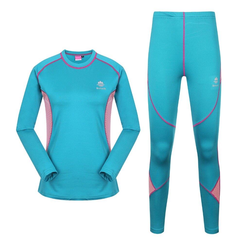 Extérieur à séchage rapide femmes sport thermique underwe tenue de sport dame chaude auto-culture antistatique résistant à l'usure vêtements froids