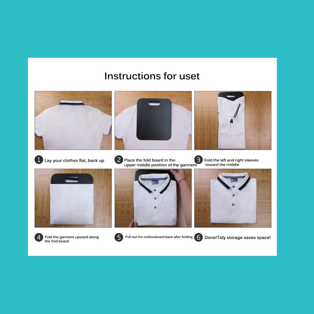 JUSHFO Cloth Folding Board Child Adult Clothes Folder Closet Organizer Clothing Folders Board Organizer Laundry Storage 1PC