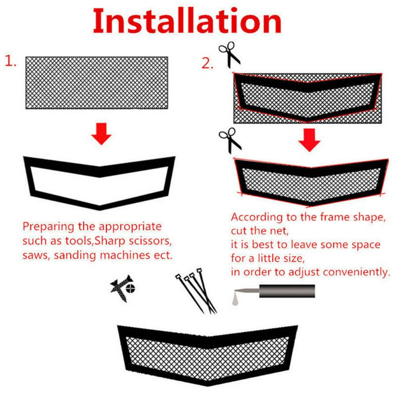 Universele zeshoekige aluminium gaas grill afdekking auto bumper motorkap ventilatierooster net 6 xdb