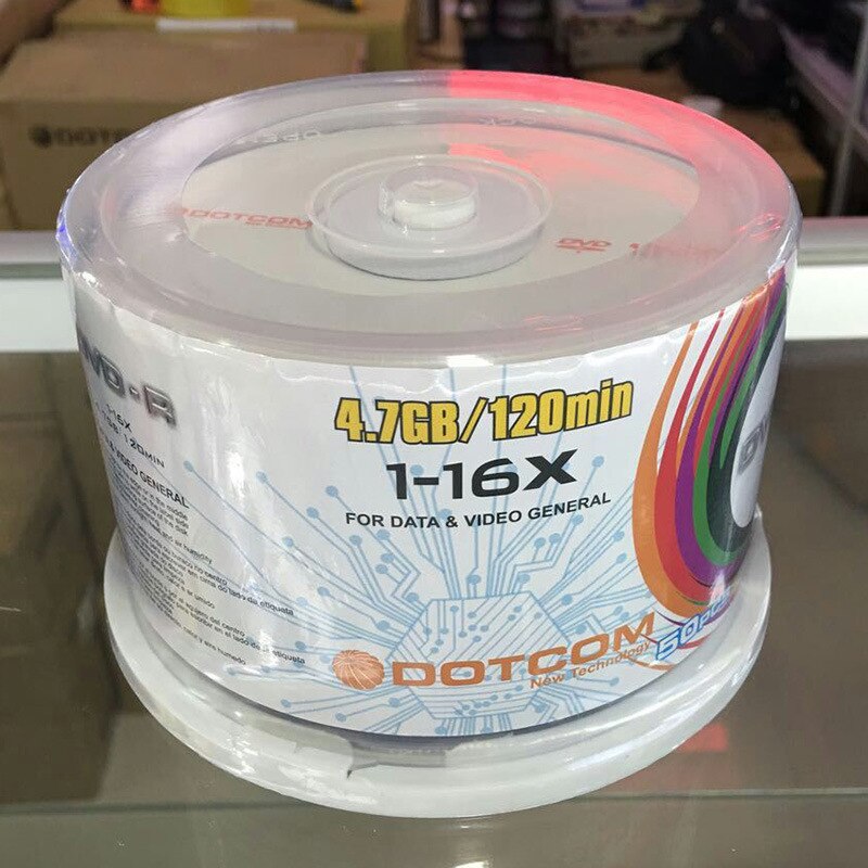 50Pcs Dvd Drives Blank DVD-R Cd Schijven 4.7Gb 16X Bluray Recordable Media Compact Eenmaal Data Opslag Lege dvd-schijven