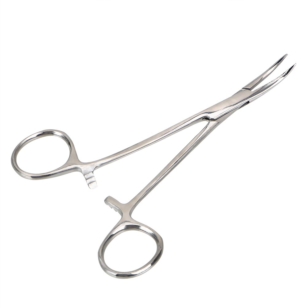 NICEYARD Hemostatic Forceps Fishing Locking Pliers Epilation Tools Curved/Straight Pet Hair Clamp 12.5cm Hand Tool