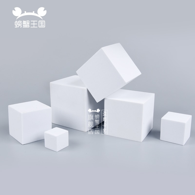 10pcs EVA Square Cube Foam Block Model Making Material DIY Handmade Dollhouse Miniture Cutting Accessories