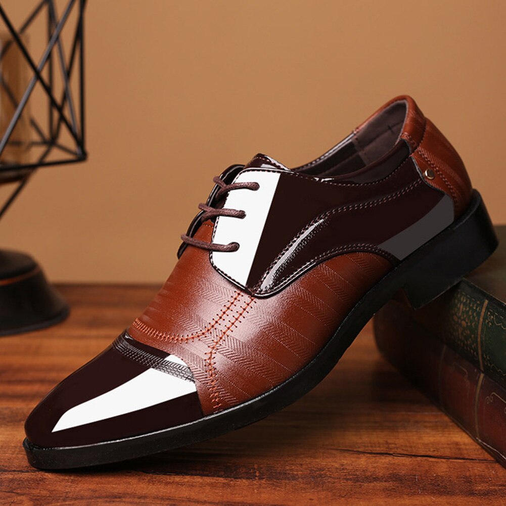 Ballroom Business Pointed Latin Prom Men Sports Large Size Wedding Dance Leather Shoes