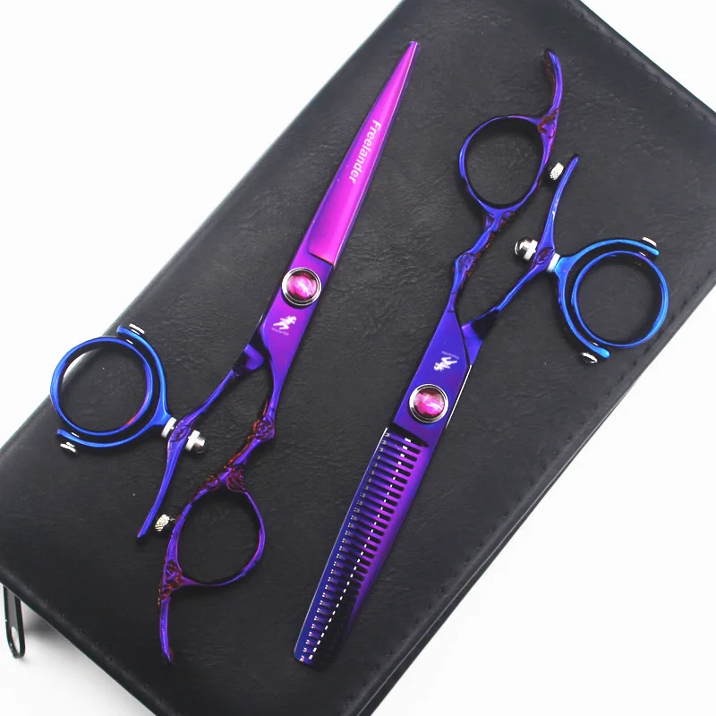 6.0 " drehbare daumenschere, friseurschere, 720 grad drehbare daumenschere, drehbare daumenschere, fliegende schere