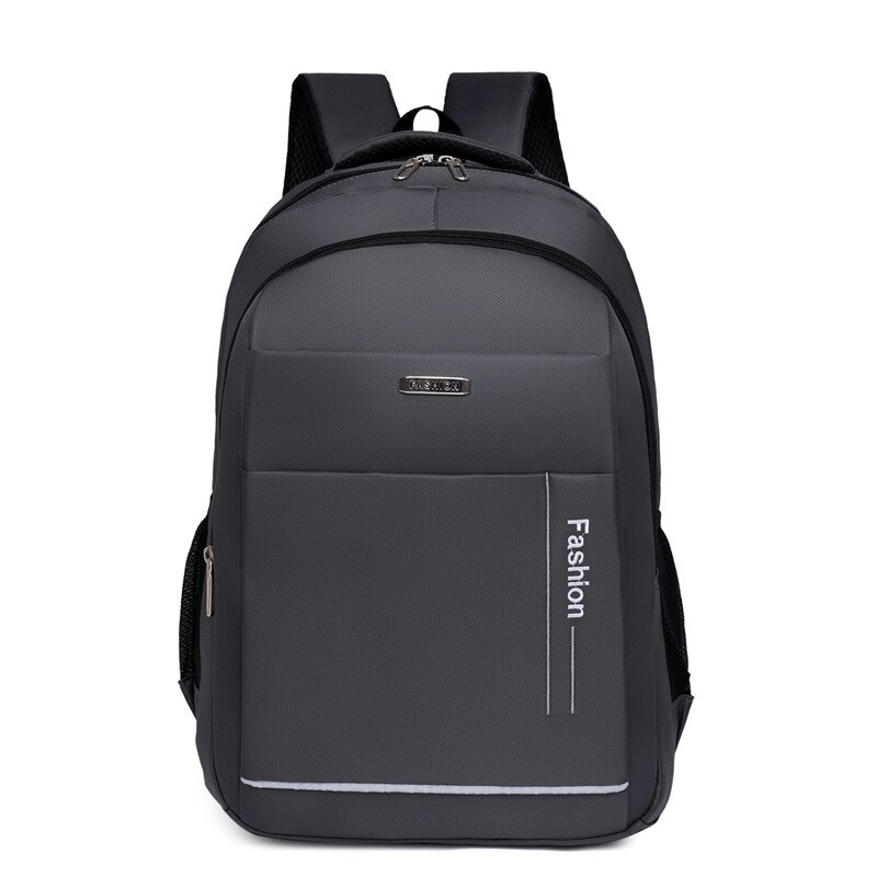 Men Backpack for Laptop 15.6 Inch Nylon Waterproof Black Large Capacity College Students High School Bag Pack Male: Gray