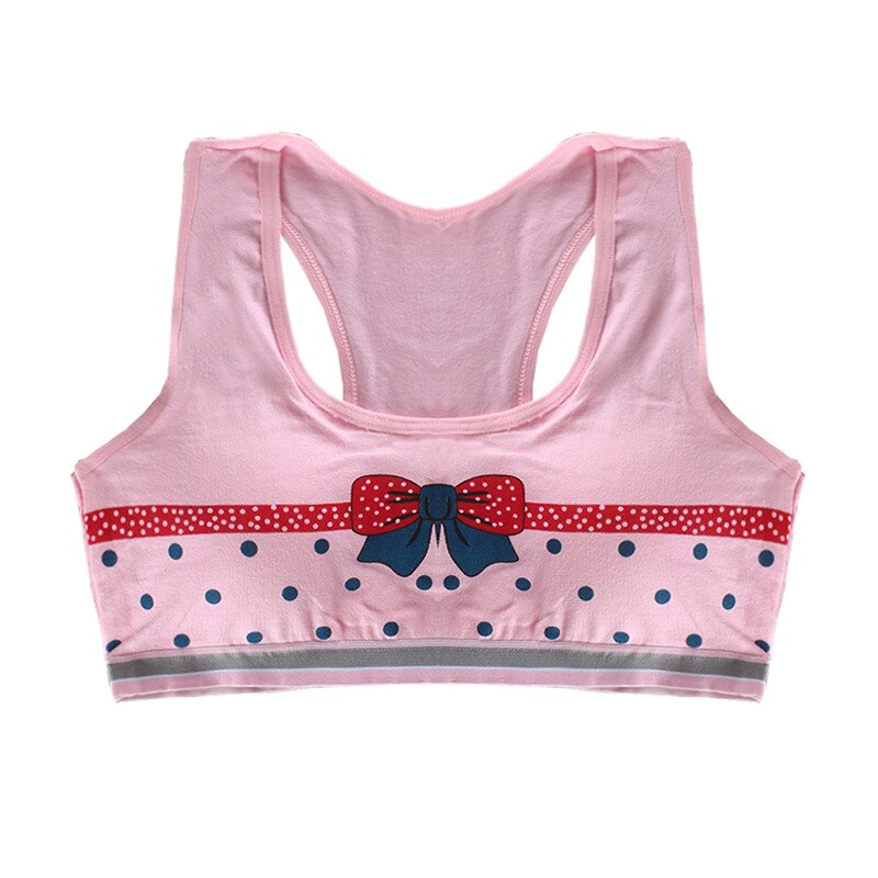 Young Ggirl Bra Without Rims Comfortable Sports Breathable Cotton Vest Underwear Teenage Girls Clothing 8-16T Training Bras: 1