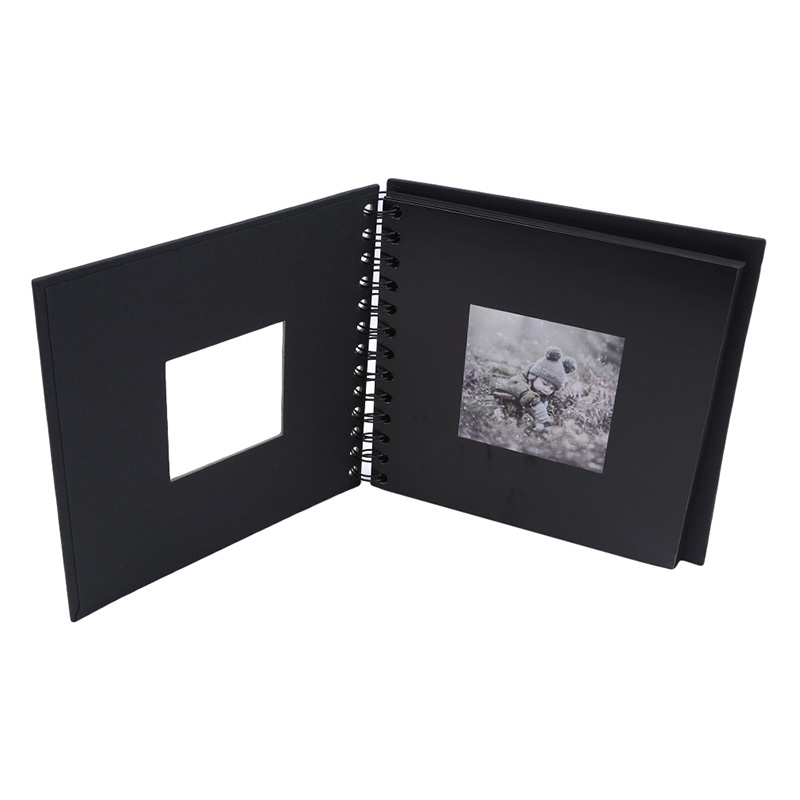 Álbum de graduación de guardería más vendido, álbum de crecimiento de bebé Simple, álbum de papel para niños: Black