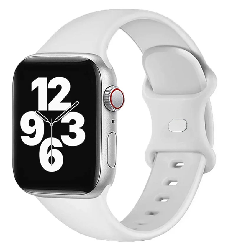 Siliconen band voor Apple Watch Band 44 mm 40 mm 45 mm 41 mm 42-38 mm sportpols iwatch serie 8 7 se 3 4 5 6 9 ultra 2 49 mm