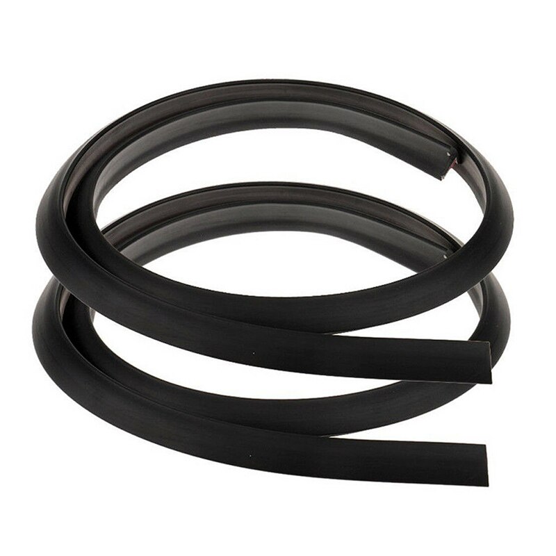 2x Car External Wheel Eyebrow Rubber Anti-Collision Strip Black 1.5m Car Wheel Fender Extension Moulding Flares Trim Strip Edge