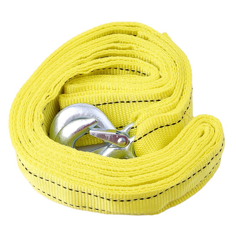 4m Double Thicker Tow Rope Multifunction Yellow Car Accessories Tow Ropes For Car Truck Trailer
