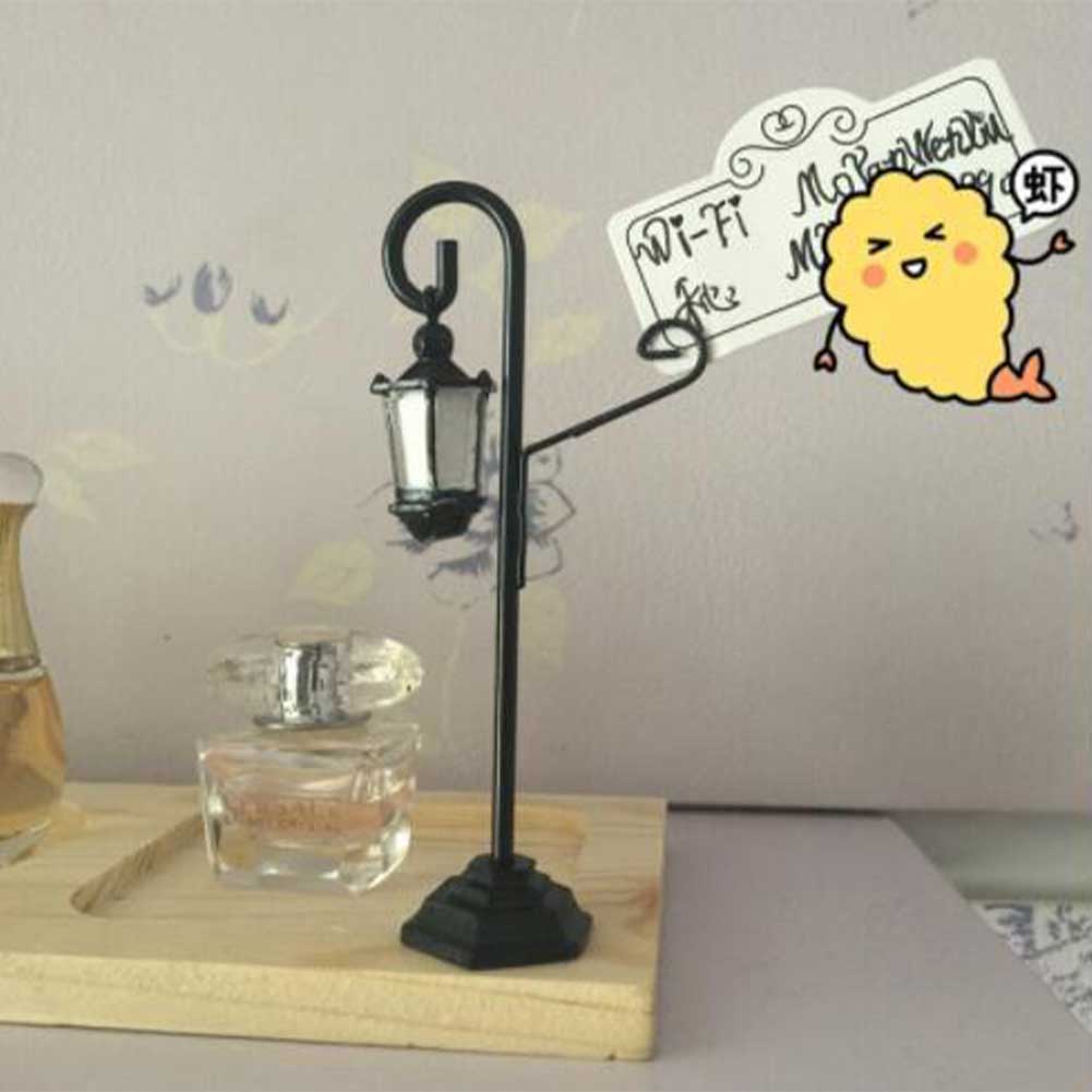 Restaurant Table Photo Wedding Decor Streetlight Shape Display Stand Menu Resin Place Card Holder Hotel Birthday Reception Clip