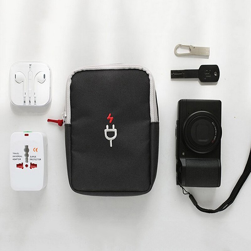 Shockproof Travel Digital USB Charger Cable Earphone Case Makeup Cosmetic Organizer Accessories Bag Pouch