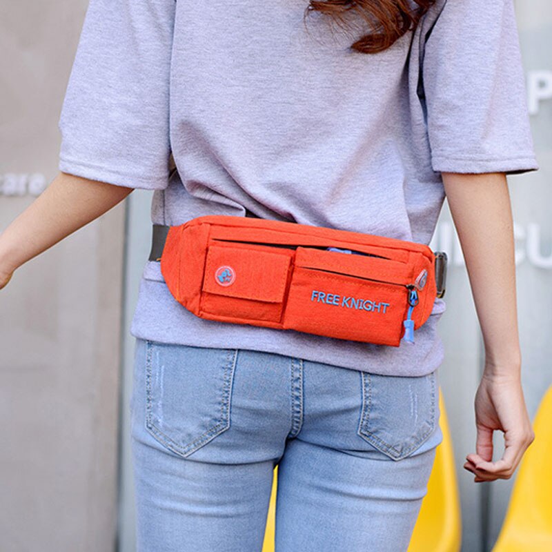 Women Men Nylon Bum Bag Hiking Running Sports Yoga Fitness Waist Belt Zip Pouch XR