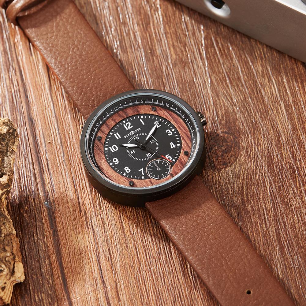 Unique Wood Watch Men Women Personality Stylish Male Clock Wooden Men Ladies Minimalist Wristwatch relogio masculino