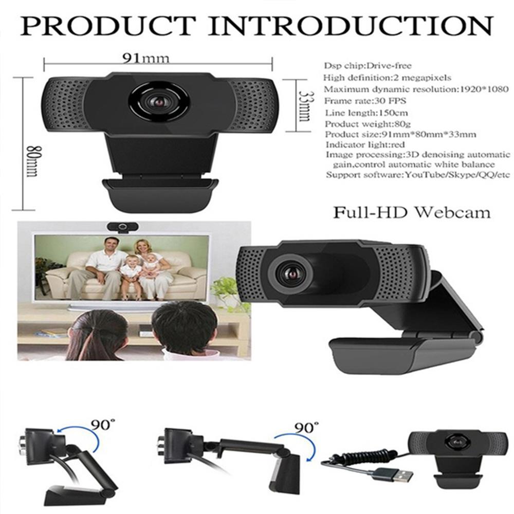 Full Hd1080p Computers Camera Webcams Microphone Camera Cam Usb Camera Photography Digital Camerahd 1080p Webcam