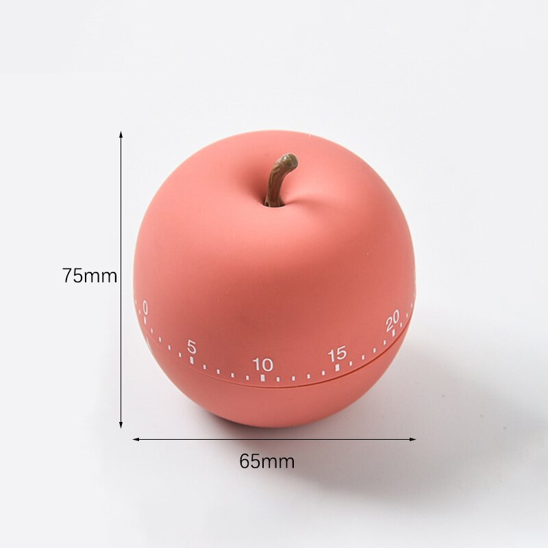 Apple Time Home Chronograph Clock 60 Minutes Cooking Dial Timer Kitchen Calculator Alarm Cooking Gadge
