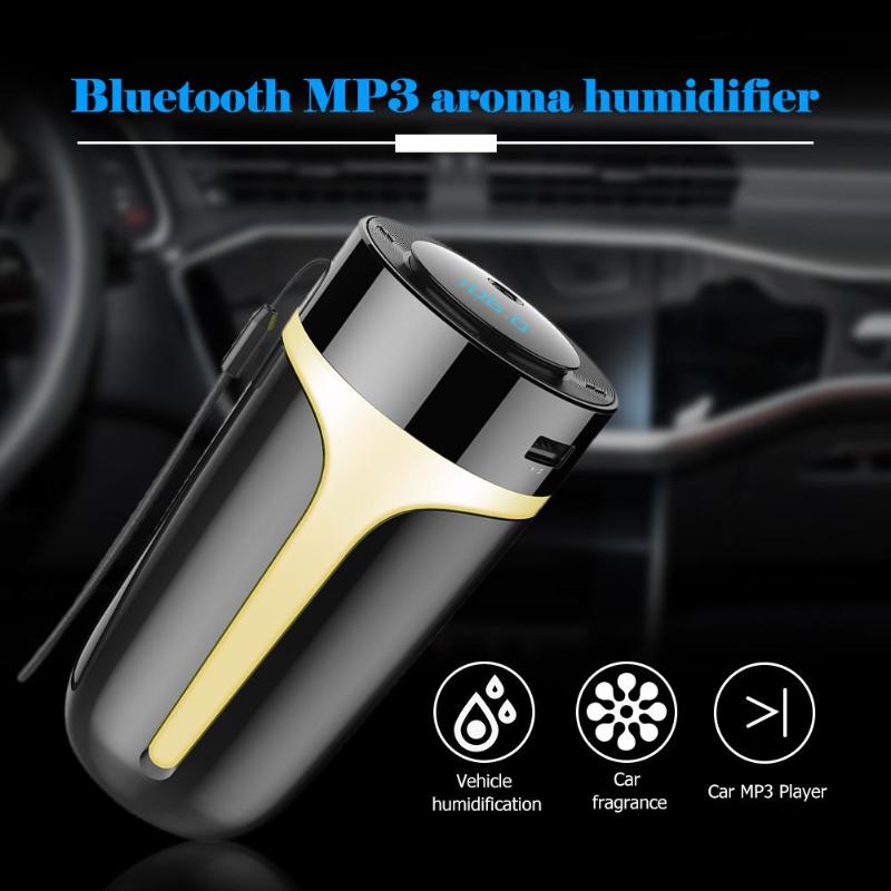 Auto Luchtbevochtiger Bluetooth Handsfree Kit Fm-zender MP3 Muziekspeler Hand-gratis USB AUX MP3 Luchtbevochtiger