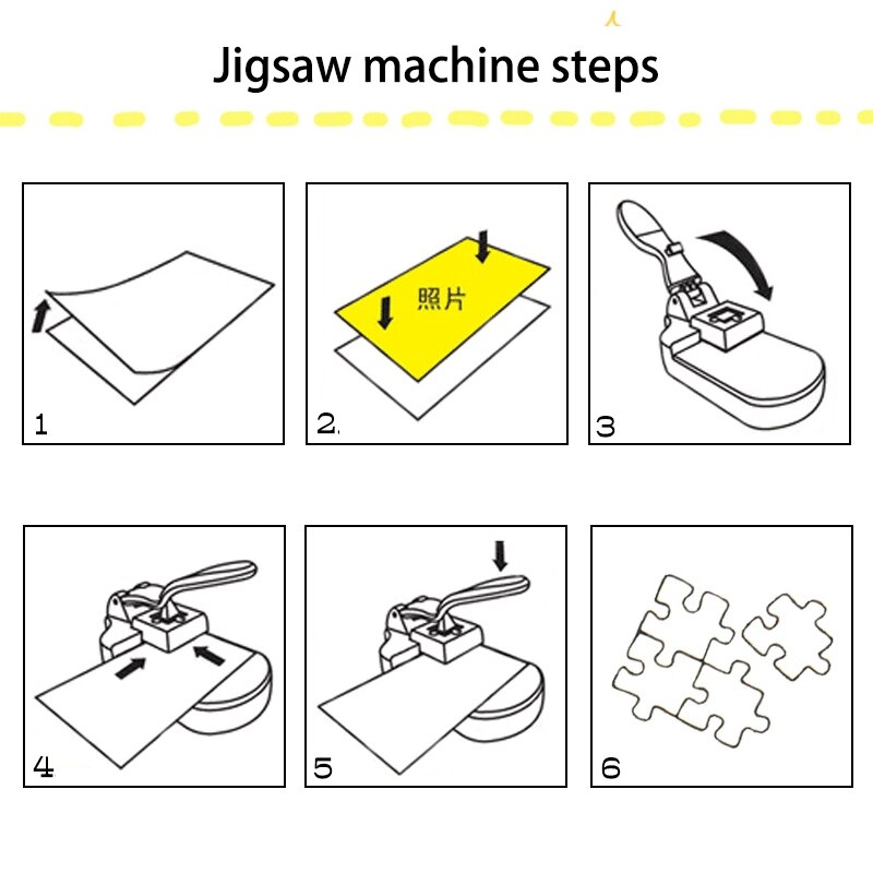 DIY Puzzle Cutting Embossing Machine Puzzle Maker Craft Punch Diy Tools Handy Puncher