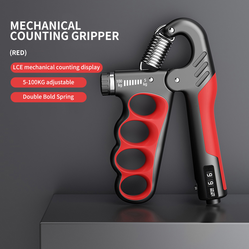 Grip Strengthener Gym Training Hand Exerciser Einstellbar 5-100 KG Fitness Unisex Finger Rehabilitation Training Hand Grip pesas: Gold
