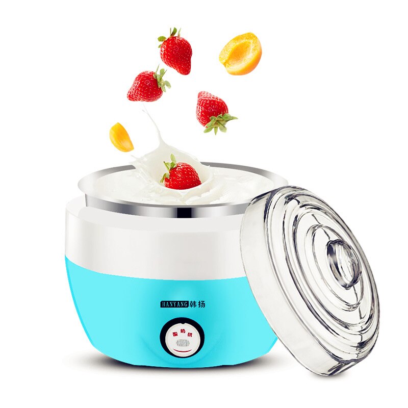 Huifa elektrisk multifunktions yoghurt maker rustfrit stål liner mini automatiske maskinkopper til yoghurt køkkenapparater
