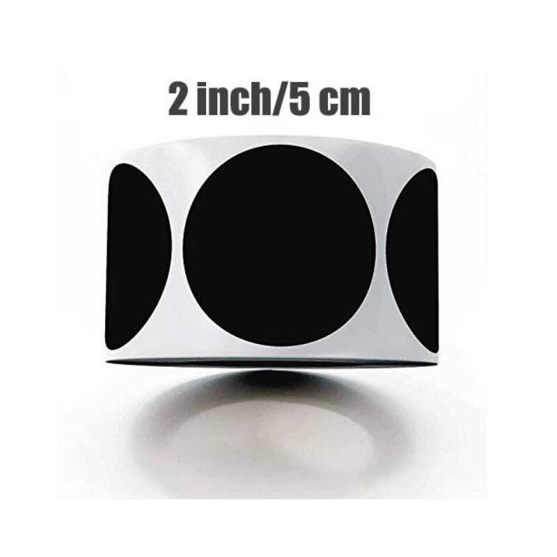 PVC Label 2 inch Labels stickers 120/Roll Black ro... – Grandado