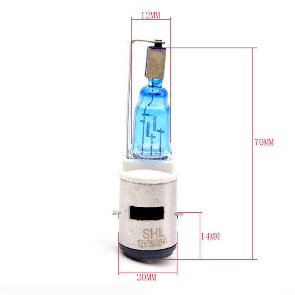 Motorcycle Headlight Bulb E-bike White Xenon Gas HID High Beam Moped Double Contactors Hyper 12V 35w Bike Headlight Lightings