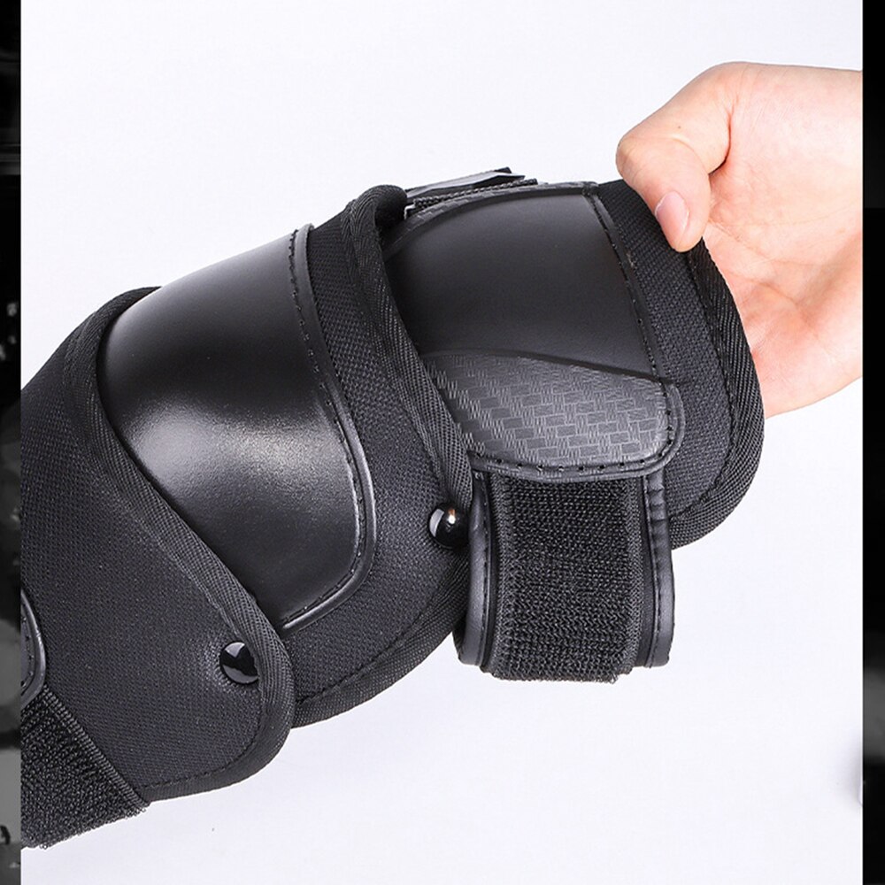 Motocross Off-Road Elbow Knee Pads Motorcycle Riding Protective Gear Knee Pads Elbow Dirt Bike Anti-fall Windproof Warm 4pc