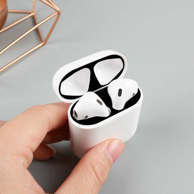 Peau d'avocat housse de protection autocollants pour Airpods étui anti-poussière autocollant peau couverture intérieure autocollants Film pour Air Pods 1/2: One Case Sticker