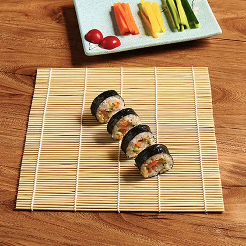NUOVO Arrivo Sushi Set Stuoie Bambù Per Arrotolare Palette Per Riso Utensili Da Cucina Accessori Fai Da Te