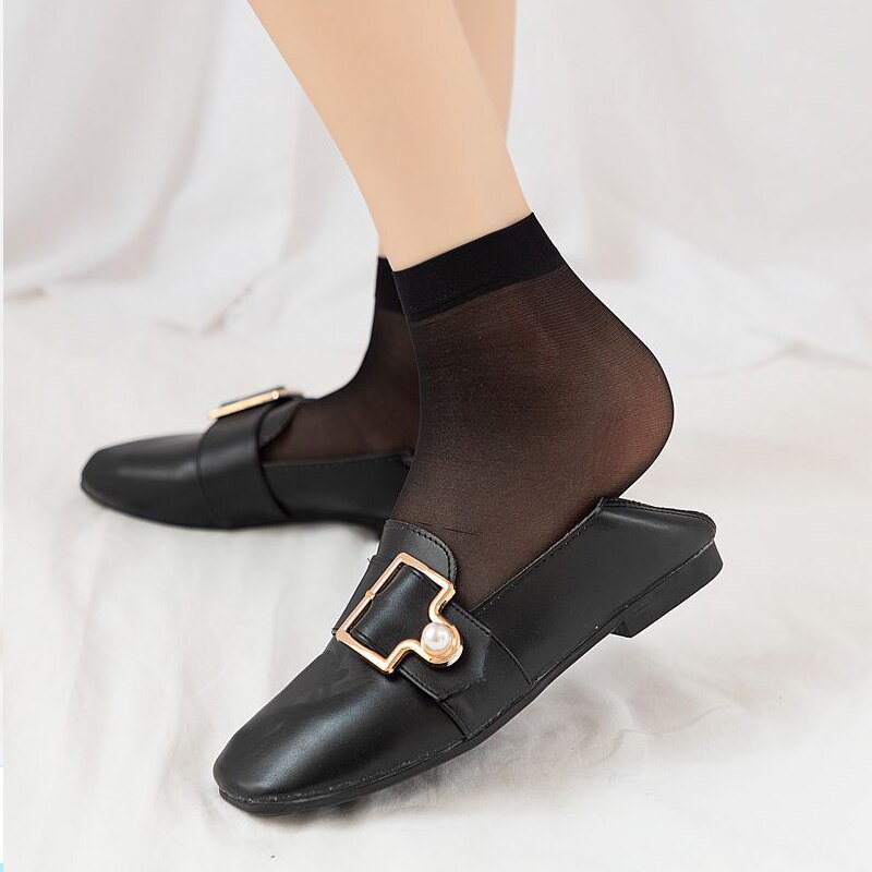 5 pairs of women's hosiery summer breathable hook - proof hosiery women's skin color super thin socks