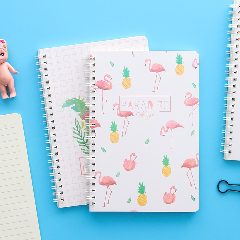 Kawaii Stationery Flamingo Notebook A5 Note Book Student Supplies