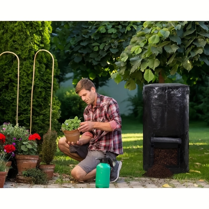 Compostbak voor buiten, herbruikbare vuilniszak, compostzak voor zelfgemaakte voedingsbodem