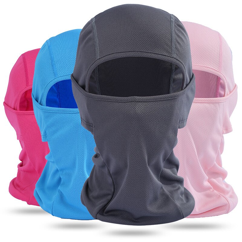 Lente Zomer Winddicht Ademend Balaclava Masker Goede Volledige Gezicht Ski Mask Mesh Stof Effen Kleur Balaclava