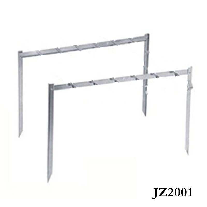 Stainless steel Charcoal Grill Barbecue Grill Rack set 6pcs BBQ Skewers Portable Outdoor Picnic Camping Grill Rack GSJZ2002: JZ2001  no skewers