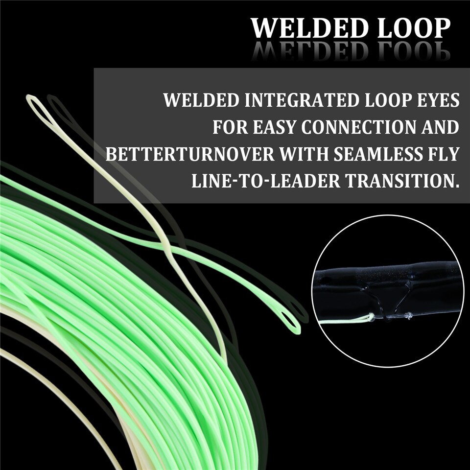 Maximumcatch 100FT Switch Fly Fishing Line Double Color 4-8WT Weight Forward Floating Fly Line