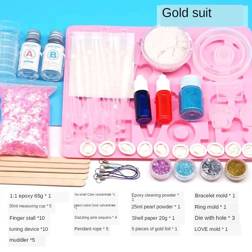 Clear AB Crystal Glue Resin Epoxy High Adhesive 1:1 AB Epoxy Glue For DIY Resin Jewelry Making Accessories 100g/200g/500g/1000g: 12