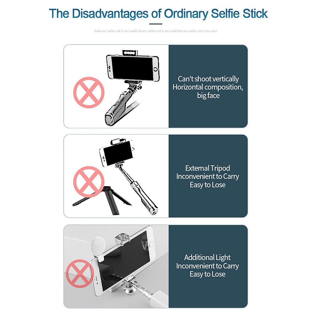Portable Multi-Function Fill Light Bracket Tripod Phone Bluetooth Remote bracket Extendable Camera Stand Live Broadcast Bracket
