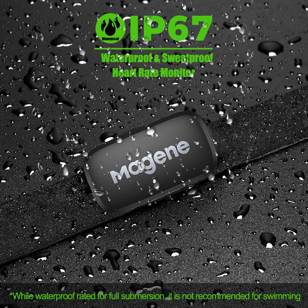 Magene – capteur de fréquence cardiaque H64, sangle de poitrine, Bluetooth 4.0 ANT +, exercice, ceinture de fréquence cardiaque, Fitness en plein air, audition