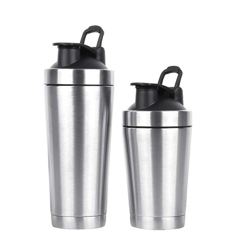 Shaker Bottle Stainless Steel Shaker Cup Mug Water Bottle Vacuum Double Walled Protein Shaker Bottle Stainless Steel Shaker Cup